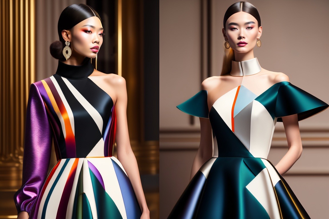 Геометрическая абстракция - Койнаш Карина руководит созданием коллекции вечерних платьев нового поколения