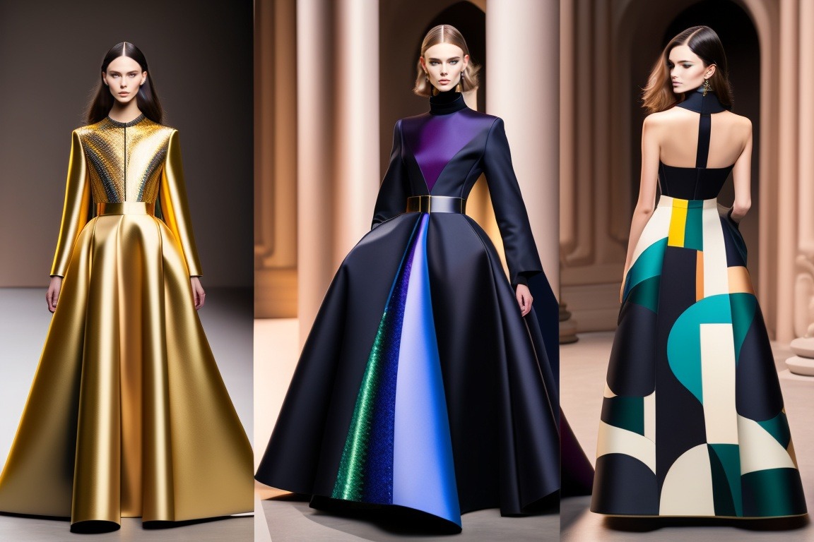 Геометрическая абстракция - Койнаш Карина  руководит созданием коллекции вечерних платьев нового поколения