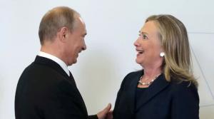Владимир Путин и Хиллари Клинтон